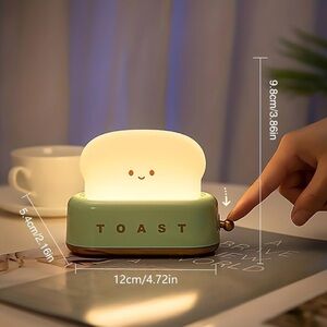 Brand New Toast Shaped Night Light - Mint Green